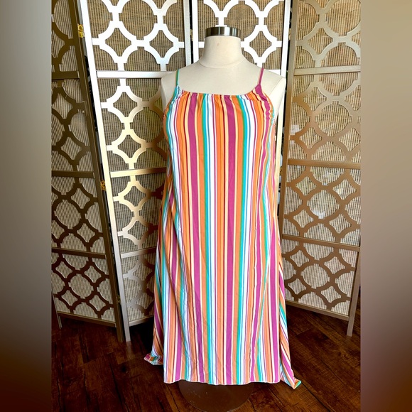 NWOT | Summer stripes Maxi Dress | 2X - Picture 1 of 4